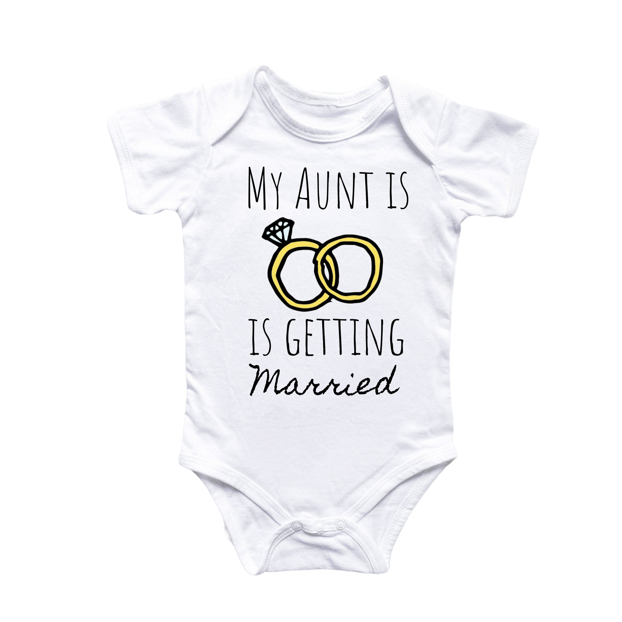 Aunt Engaged Wedding - Baby Boy Girl Clothes Infant Bodysuit Funny